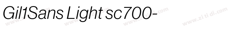Gil1Sans Light sc700字体转换